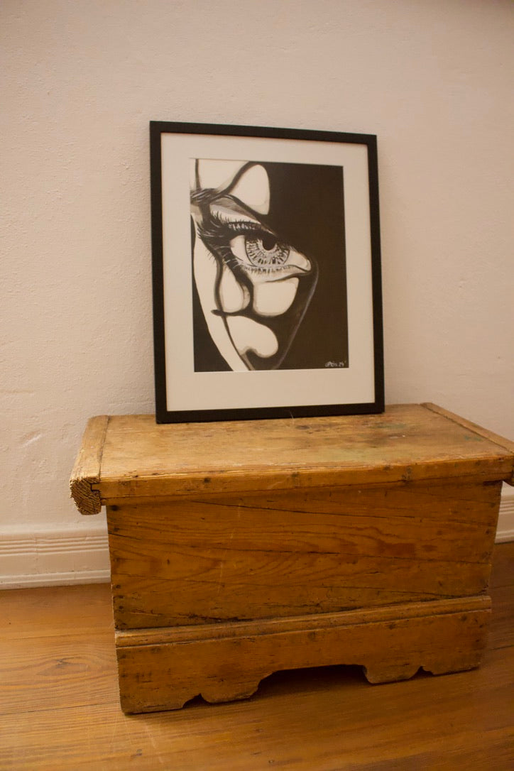 Original Kunstwerk "Schattenfrau" aus der Reihe Schattenfrauen klein