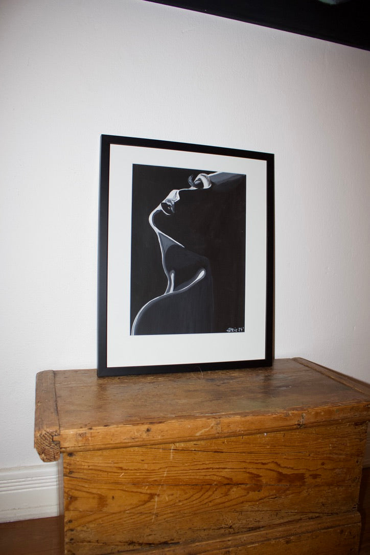 Original Kunstwerk "Schattenfrau" aus der Reihe Schattenfrauen klein