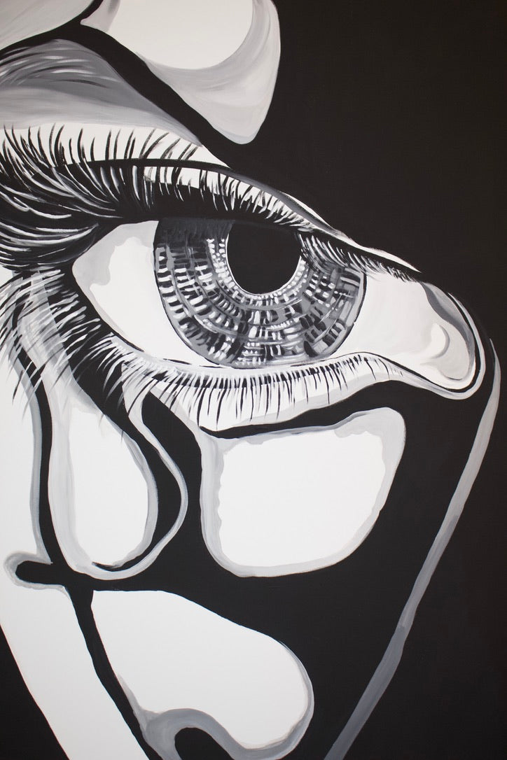 Original Kunstwerk "Schattenfrau"