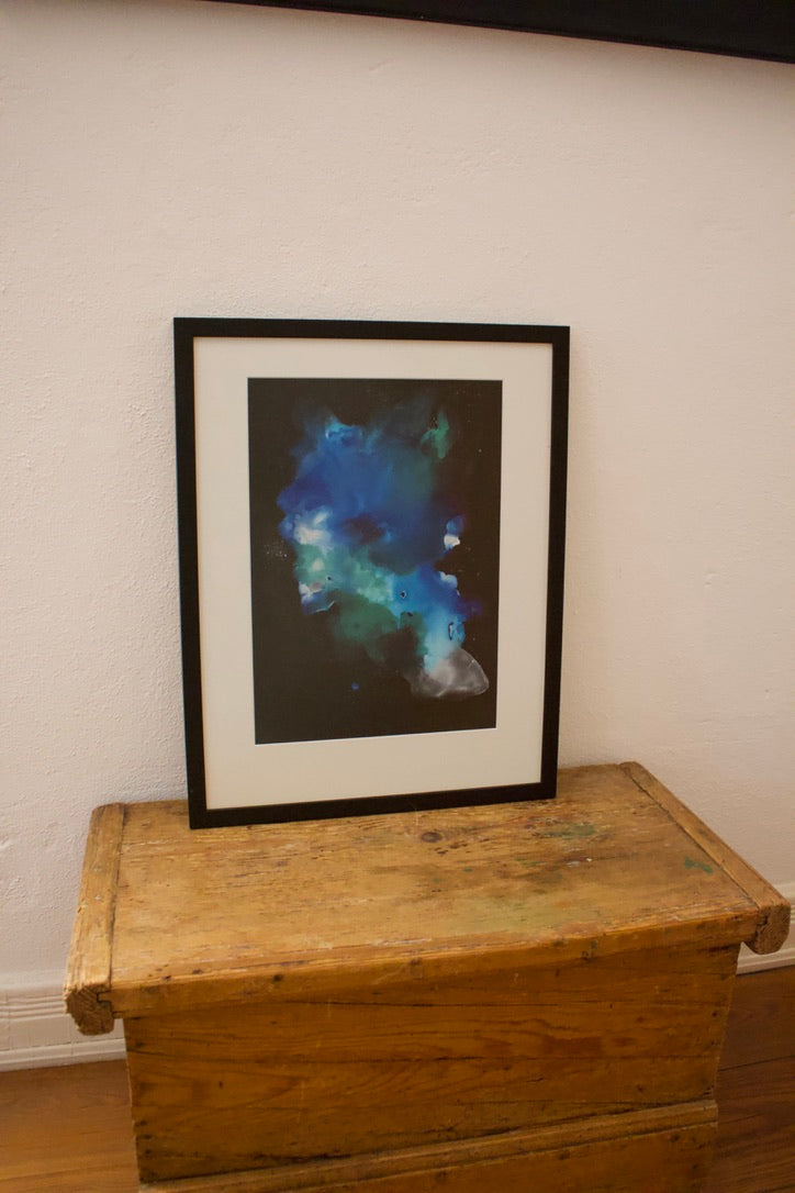Original Kunstwerk "Blue Ink 01" aus der Reihe Inks