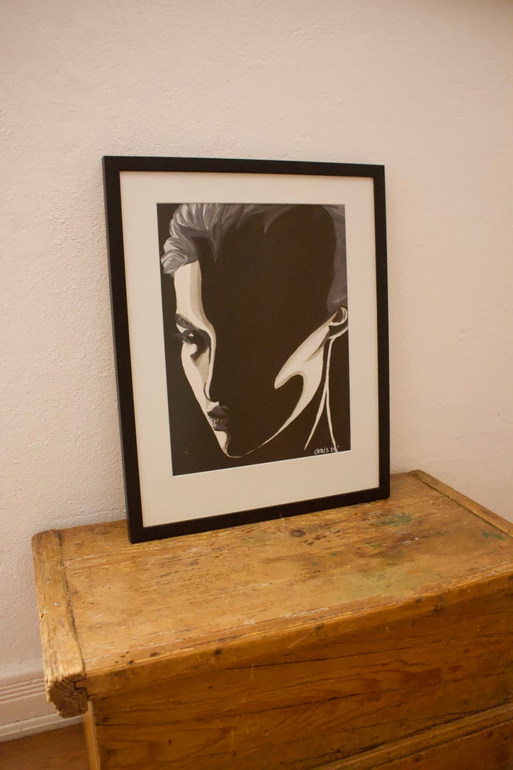 Original Kunstwerk "Schattenfrau" aus der Reihe Schattenfrauen klein
