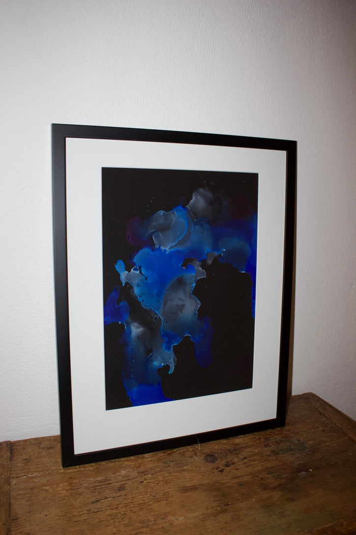 Original Kunstwerk "Blue Ink 01" aus der Reihe Inks