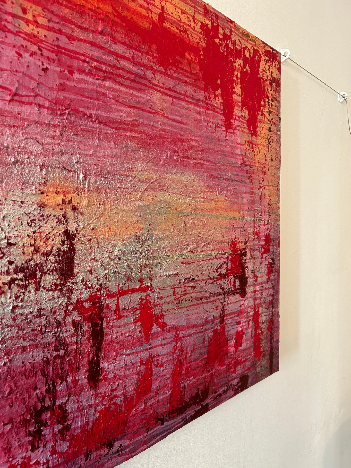 Original Kunstwerk "pink" aus der Reihe abstrakt/mixed media