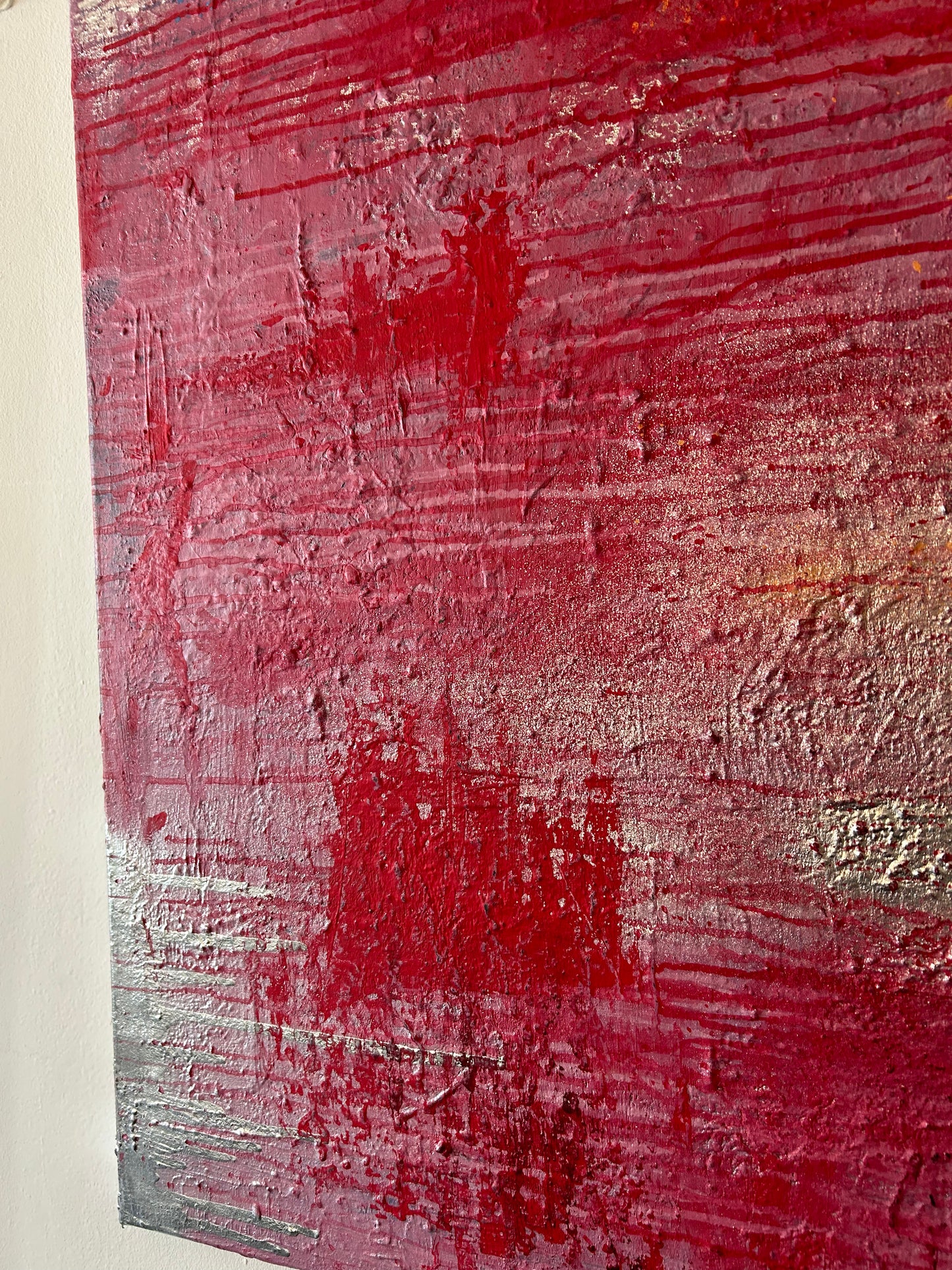 Original Kunstwerk "pink" aus der Reihe abstrakt/mixed media