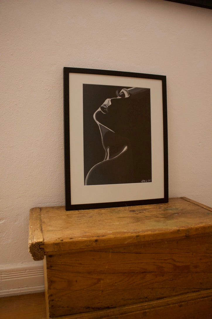 Original Kunstwerk "Schattenfrau" aus der Reihe Schattenfrauen klein