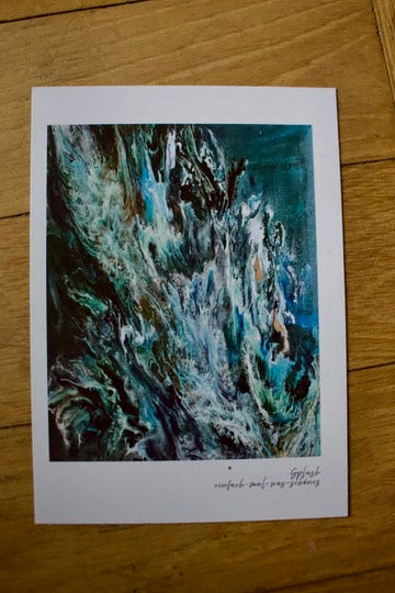 Postkarten 5er Set "Splash" aus der Reihe Fluid