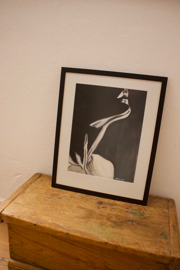 Original Kunstwerk "Schattenfrau" aus der Reihe Schattenfrauen klein