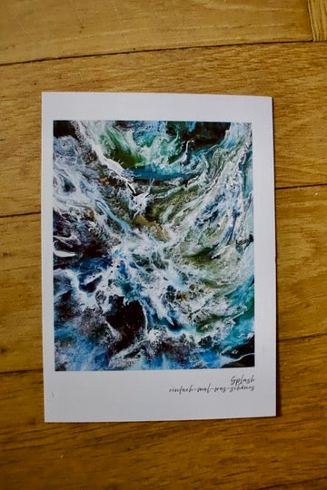 Postkarten 5er Set "Splash" aus der Reihe Fluid