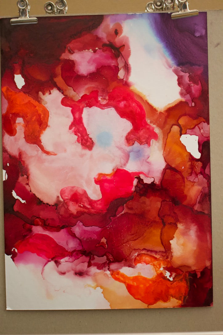 Original Kunstwerk "Pink" aus der Reihe Inks