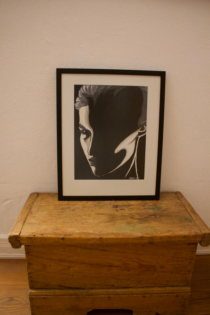 Original Kunstwerk "Schattenfrau" aus der Reihe Schattenfrauen klein