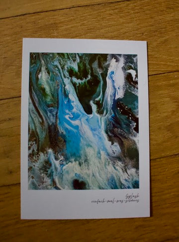 Postkarten 5er Set "Splash" aus der Reihe Fluid