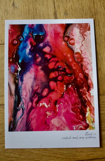 Postkarten 5er Set "Springt" aus der Reihe Fluid
