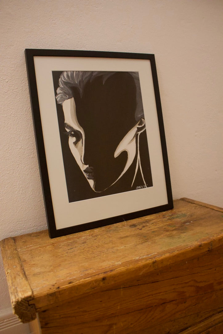 Original Kunstwerk "Schattenfrau" aus der Reihe Schattenfrauen klein
