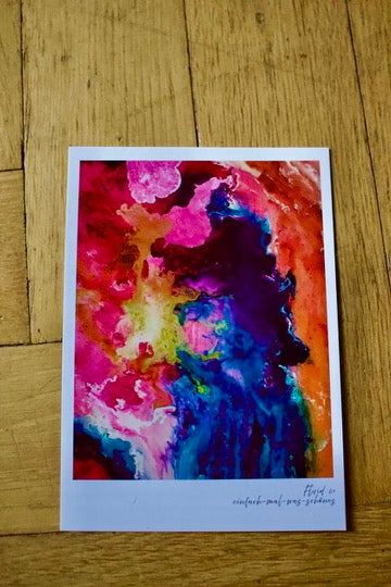 Postkarten 5er Set "Springt" aus der Reihe Fluid