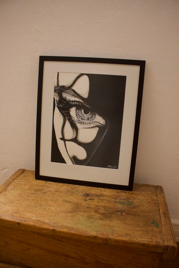 Original Kunstwerk "Schattenfrau" aus der Reihe Schattenfrauen klein