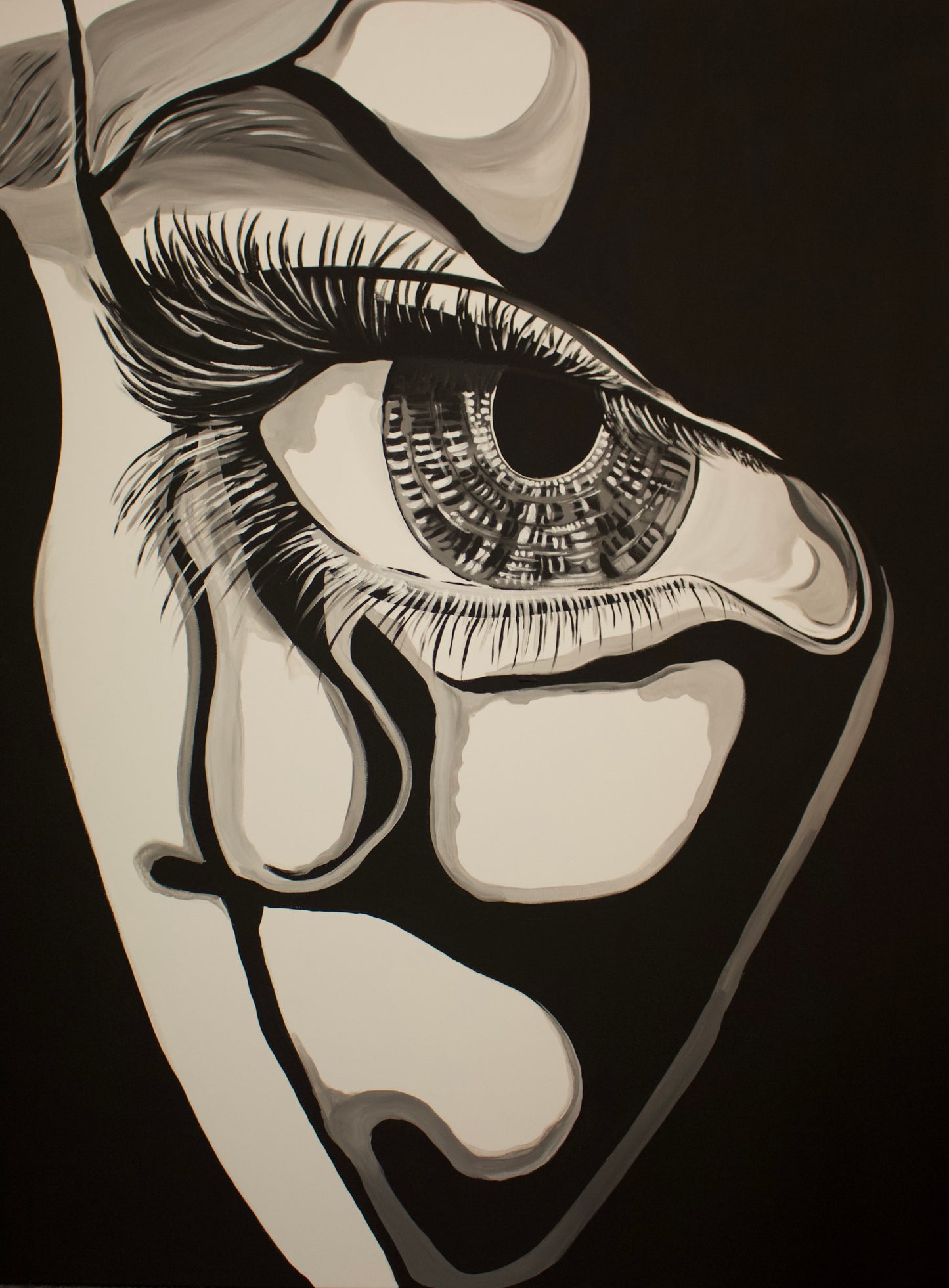 Original Kunstwerk "Schattenfrau"