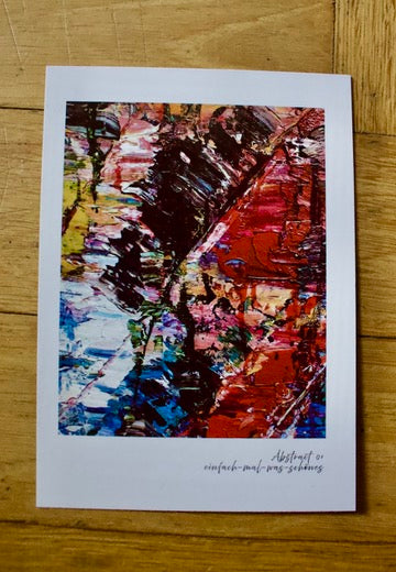 Postkarten 5er Set "Spachteln" aus der Reihe Abstrakt