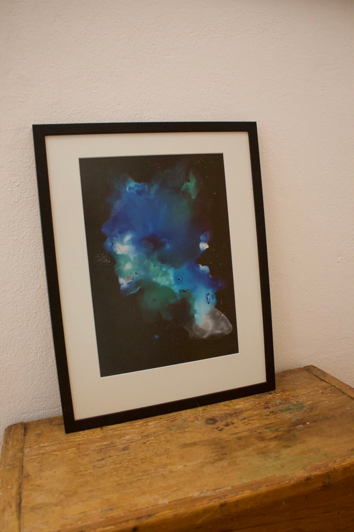 Original Kunstwerk "Blue Ink 01" aus der Reihe Inks