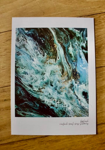Postkarten 5er Set "Splash" aus der Reihe Fluid