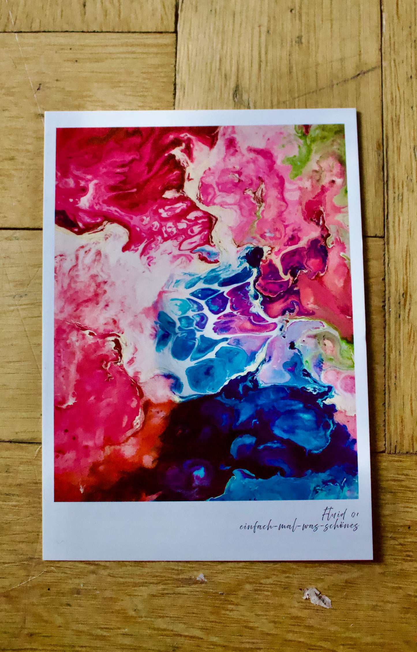 Postkarten 5er Set "Springt" aus der Reihe Fluid