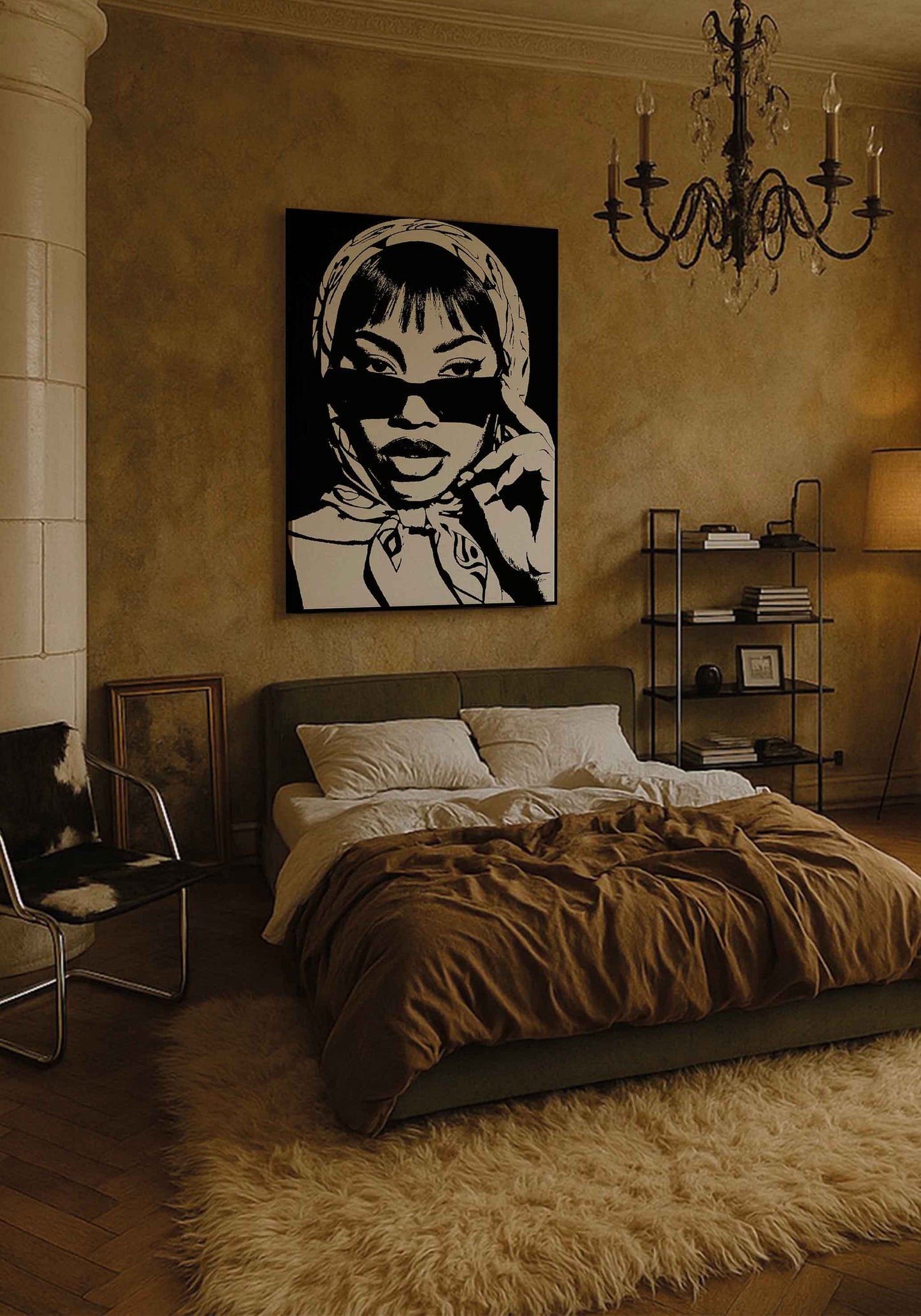 "baddie" aus Kollektion girlhood auf Leinwand (Druck)