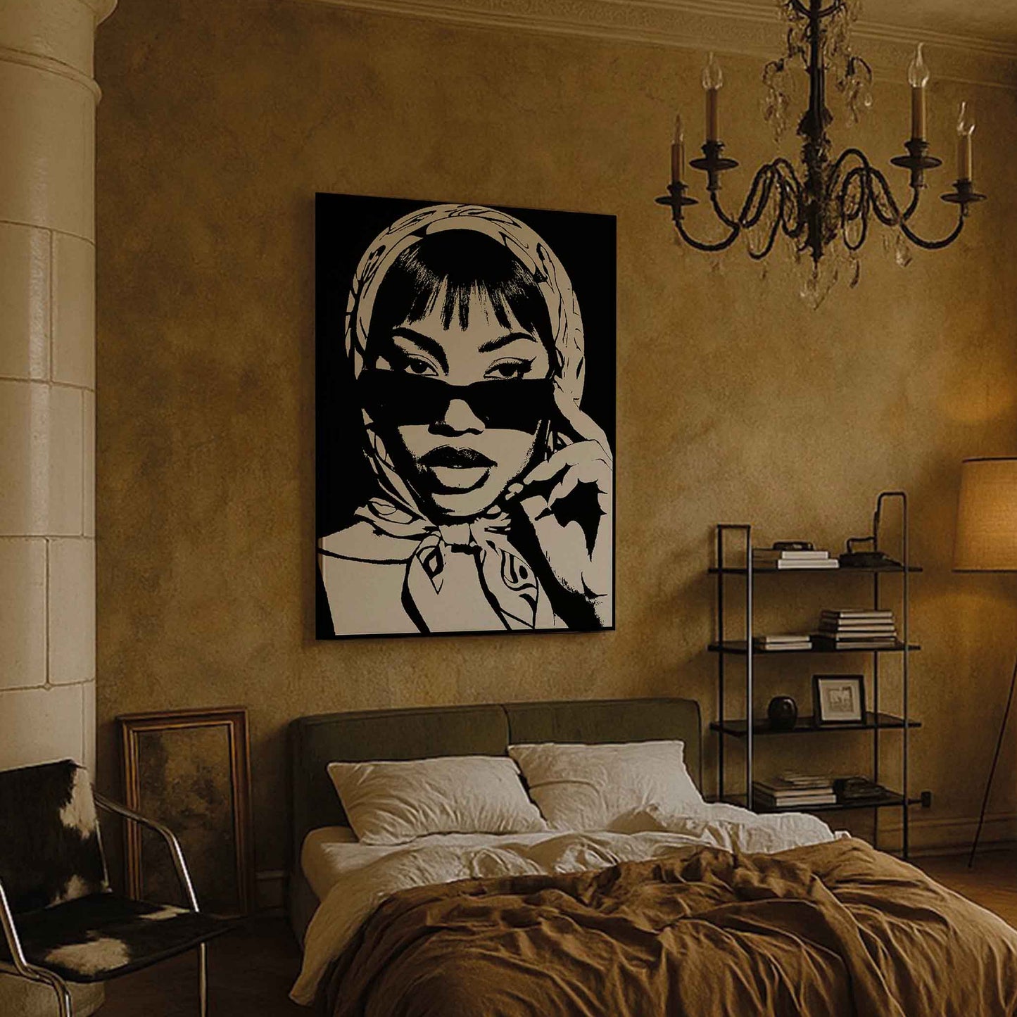 "baddie" aus Kollektion girlhood auf Leinwand (Druck)