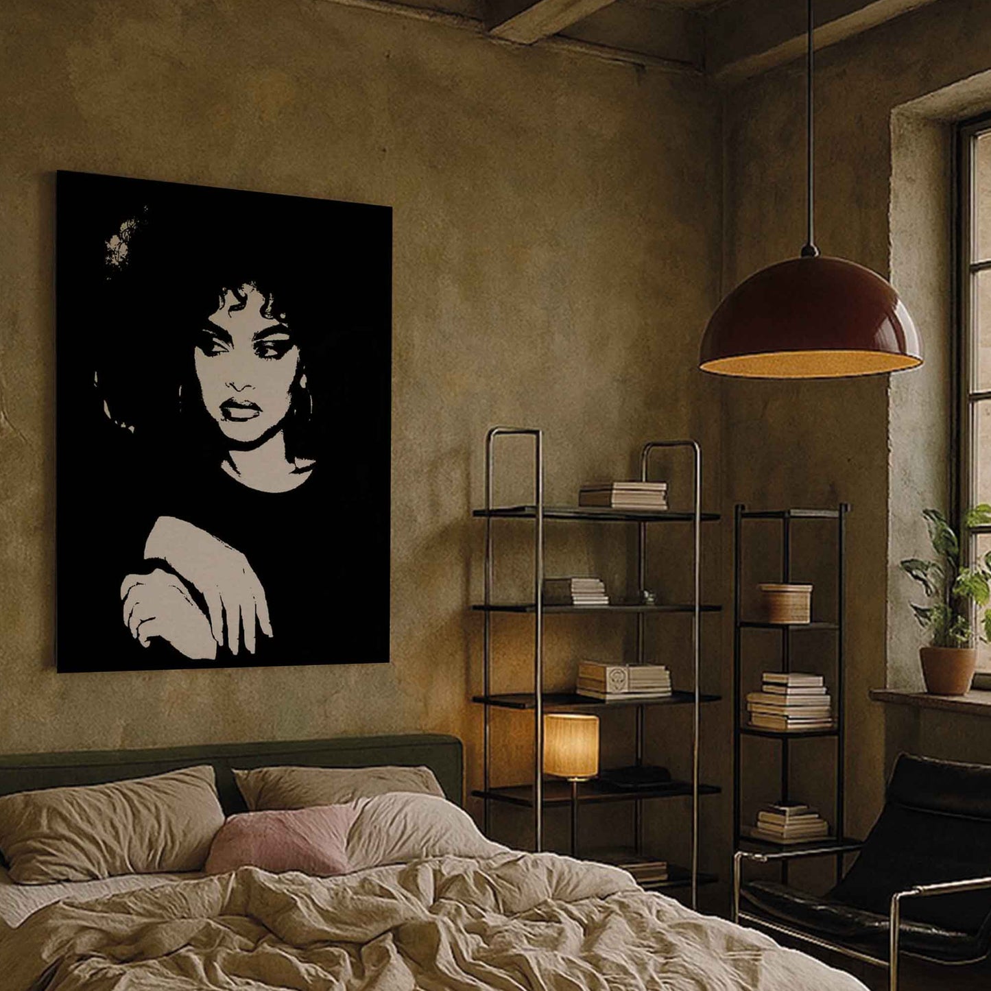 "baddie" aus Kollektion girlhood auf Leinwand (Druck)