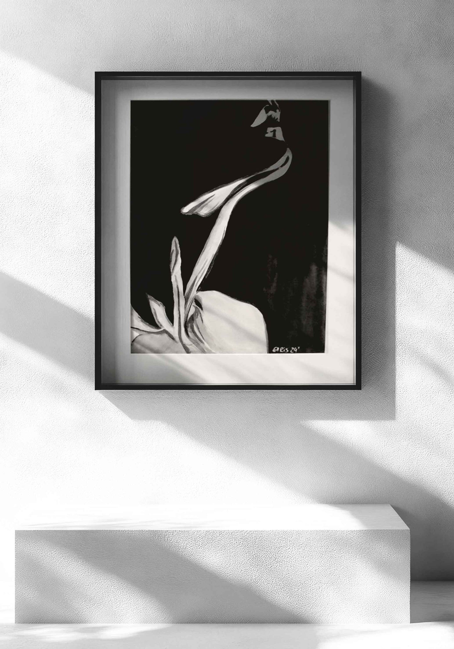 Original Kunstwerk "Schattenfrau" aus der Reihe Schattenfrauen klein
