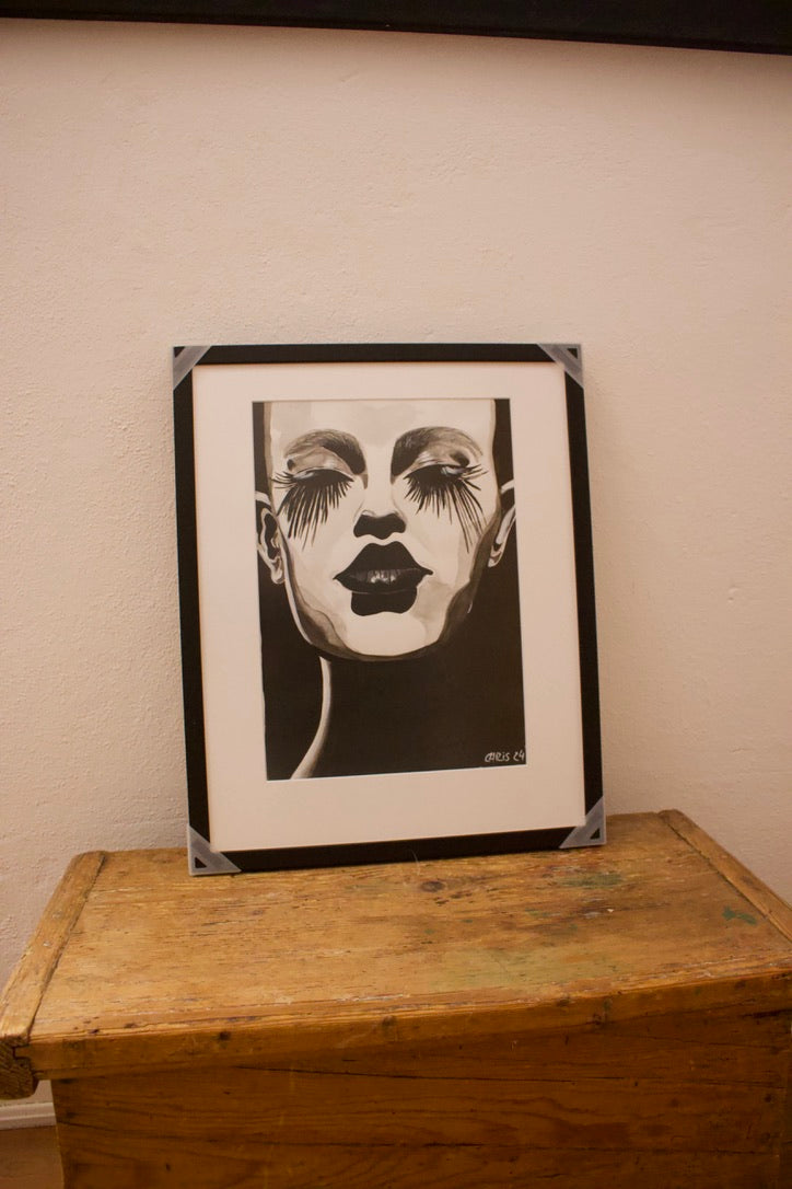 Original Kunstwerk "Schattenfrau" aus der Reihe Schattenfrauen klein