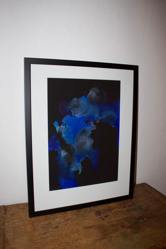 Original Kunstwerk "Blue Ink 01" aus der Reihe Inks