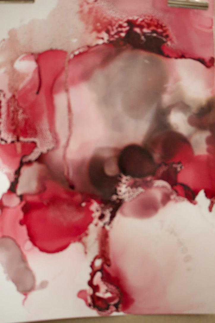 Original Kunstwerk "Rosa" aus der Reihe Inks