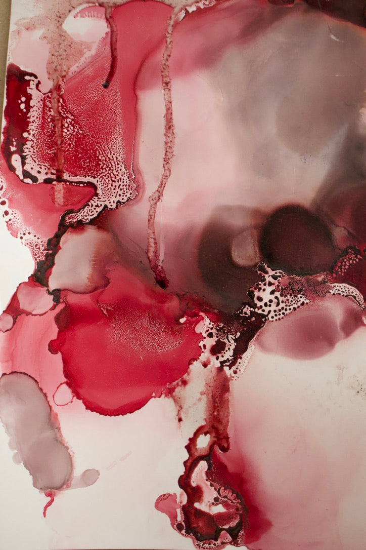 Original Kunstwerk "Rosa" aus der Reihe Inks