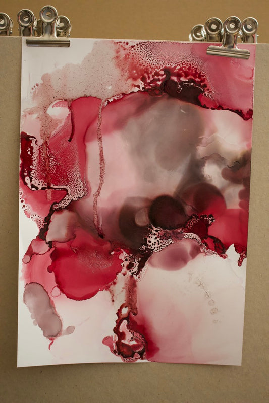 Original Kunstwerk "Rosa" aus der Reihe Inks