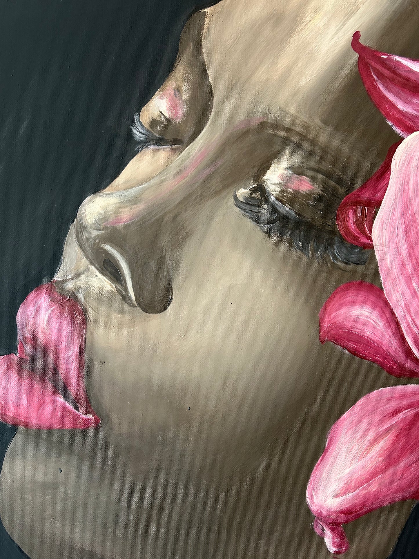 Original Kunstwerk "flower lady" aus der Reihe Realismus