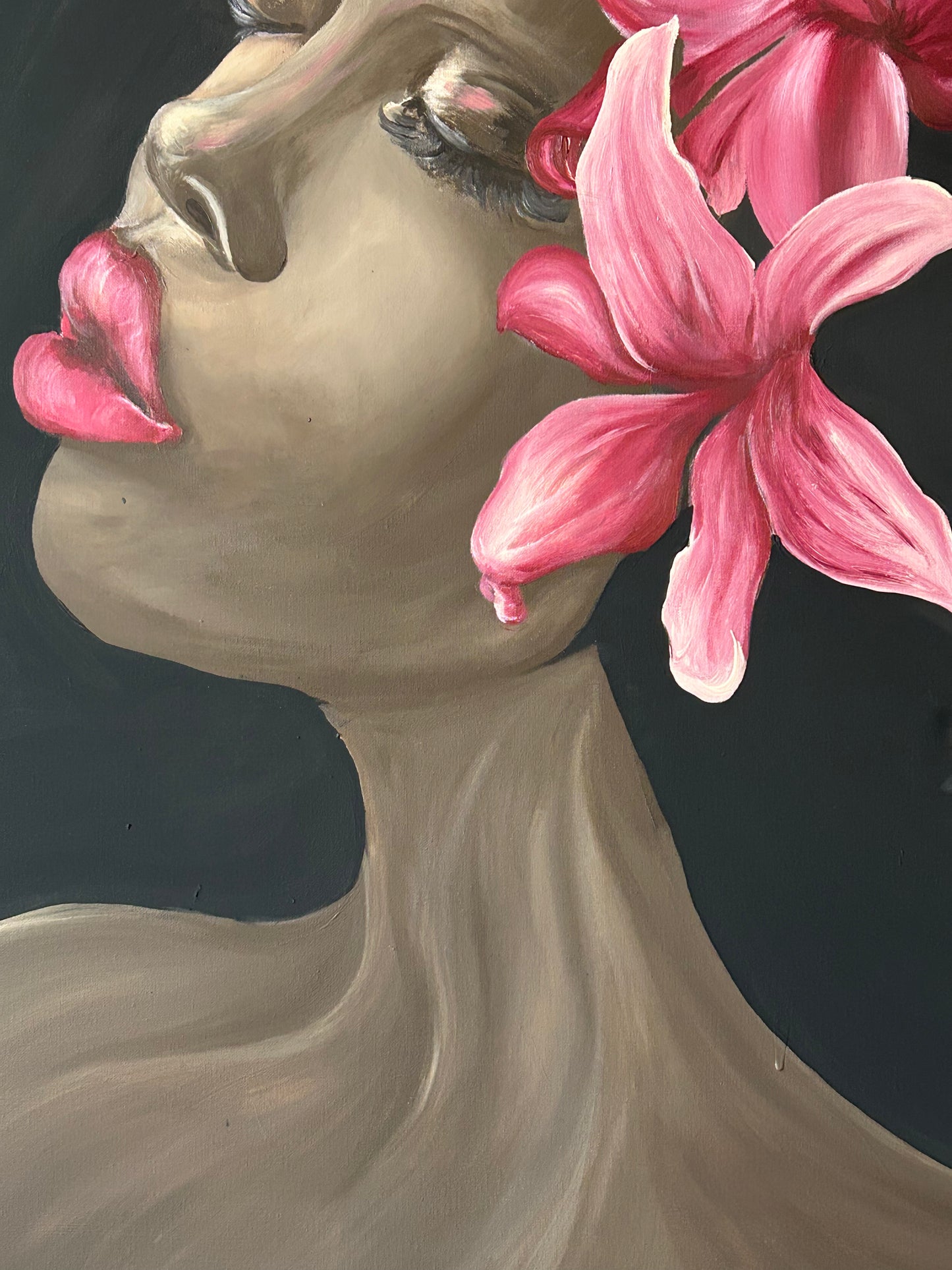 Original Kunstwerk "flower lady" aus der Reihe Realismus