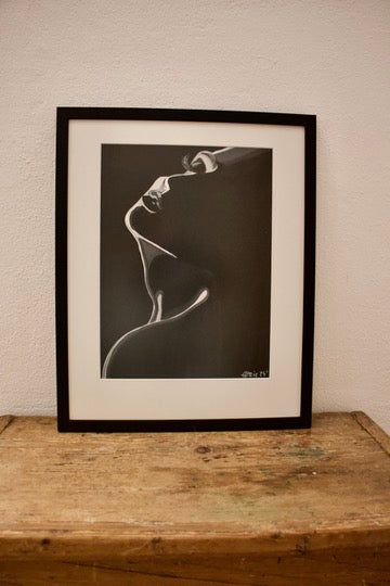 Original Kunstwerk "Schattenfrau" aus der Reihe Schattenfrauen klein