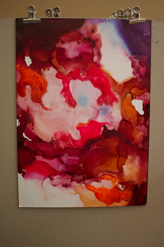 Original Kunstwerk "Pink" aus der Reihe Inks