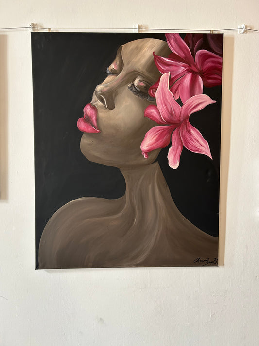 Original Kunstwerk "flower lady" aus der Reihe Realismus