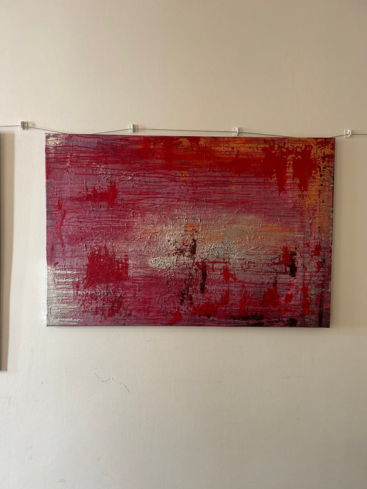 Original Kunstwerk "pink" aus der Reihe abstrakt/mixed media