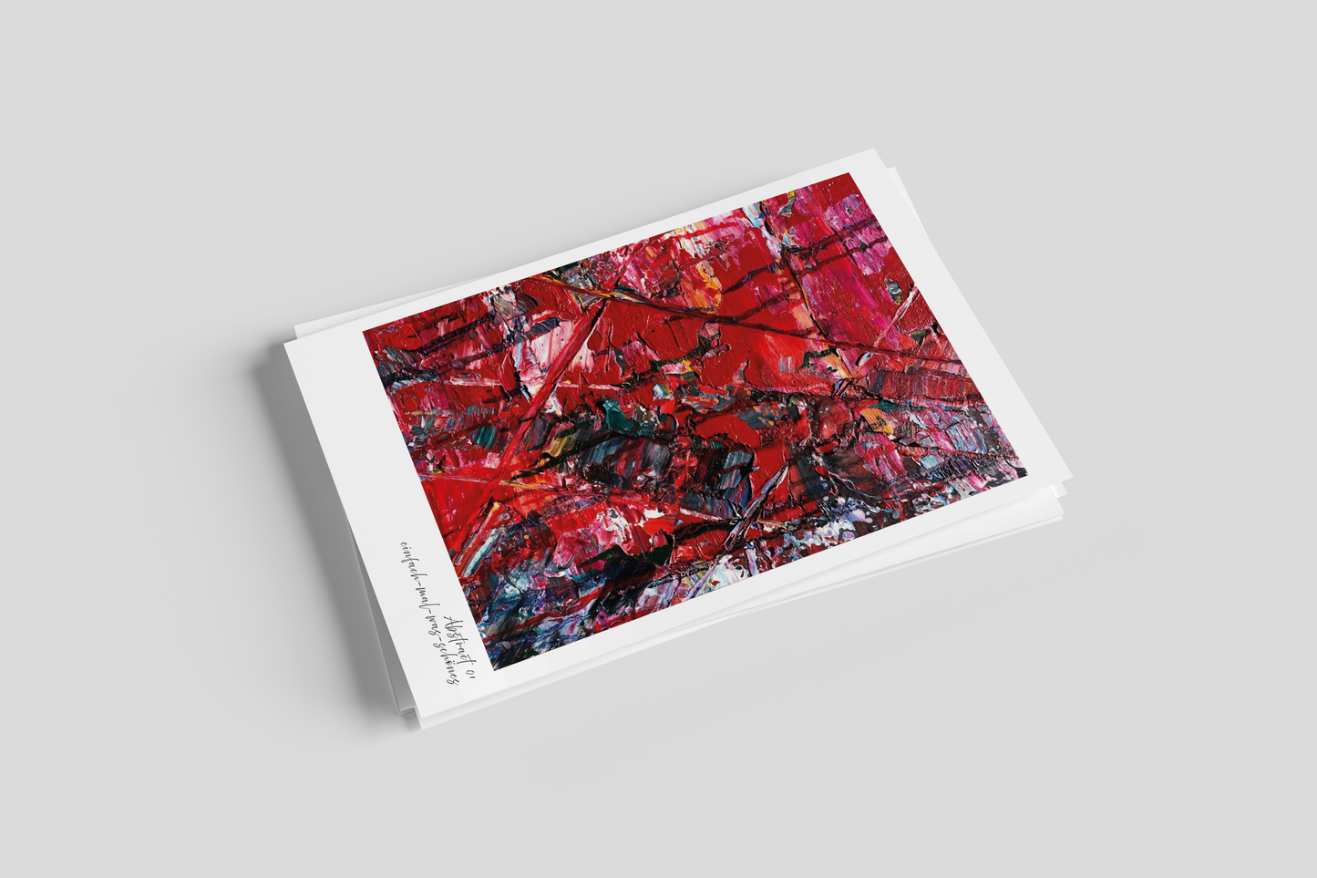 Postkarten 5er Set "Spachteln" aus der Reihe Abstrakt