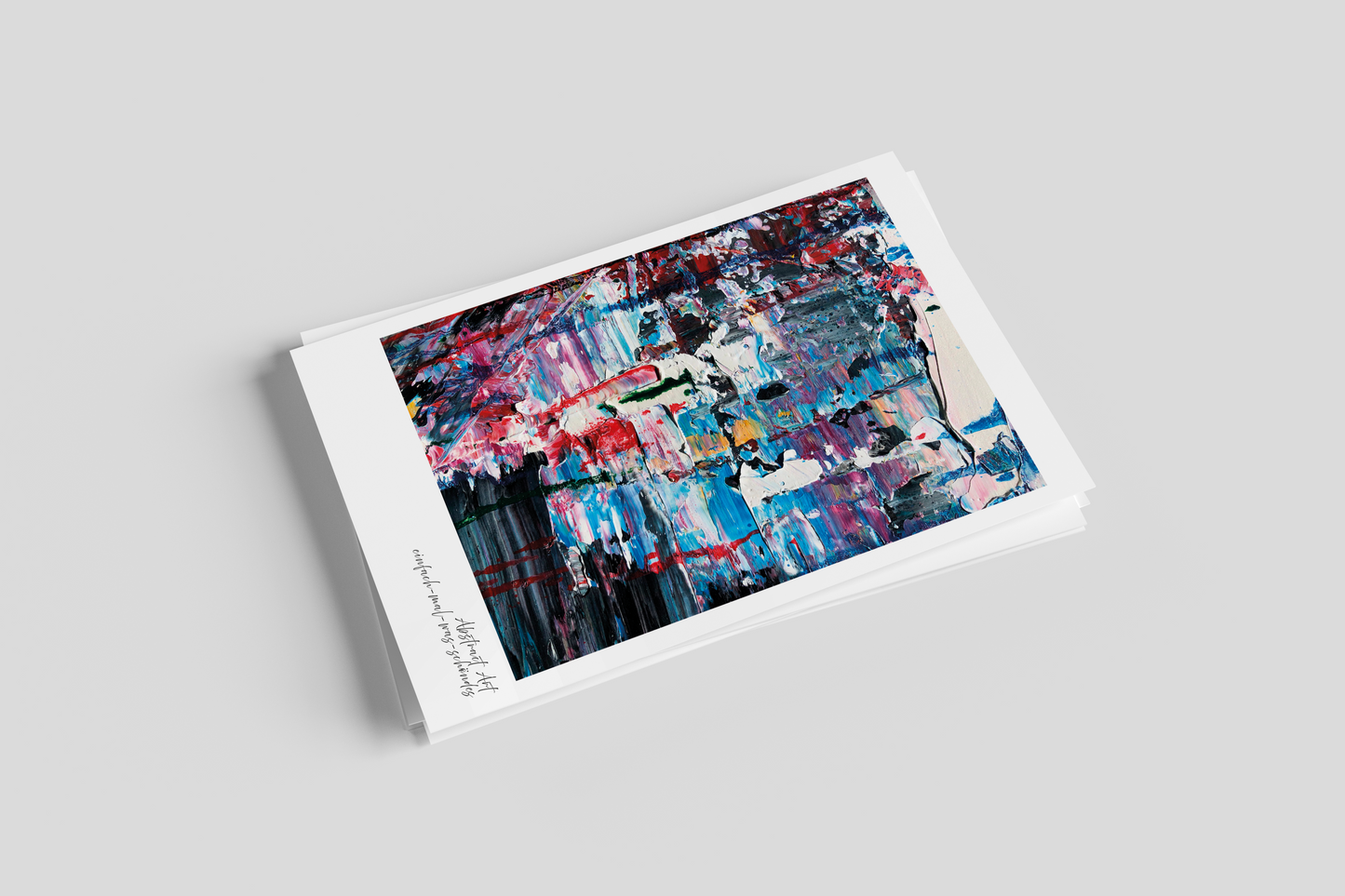 Postkarten 5er Set "Spachteln" aus der Reihe Abstrakt