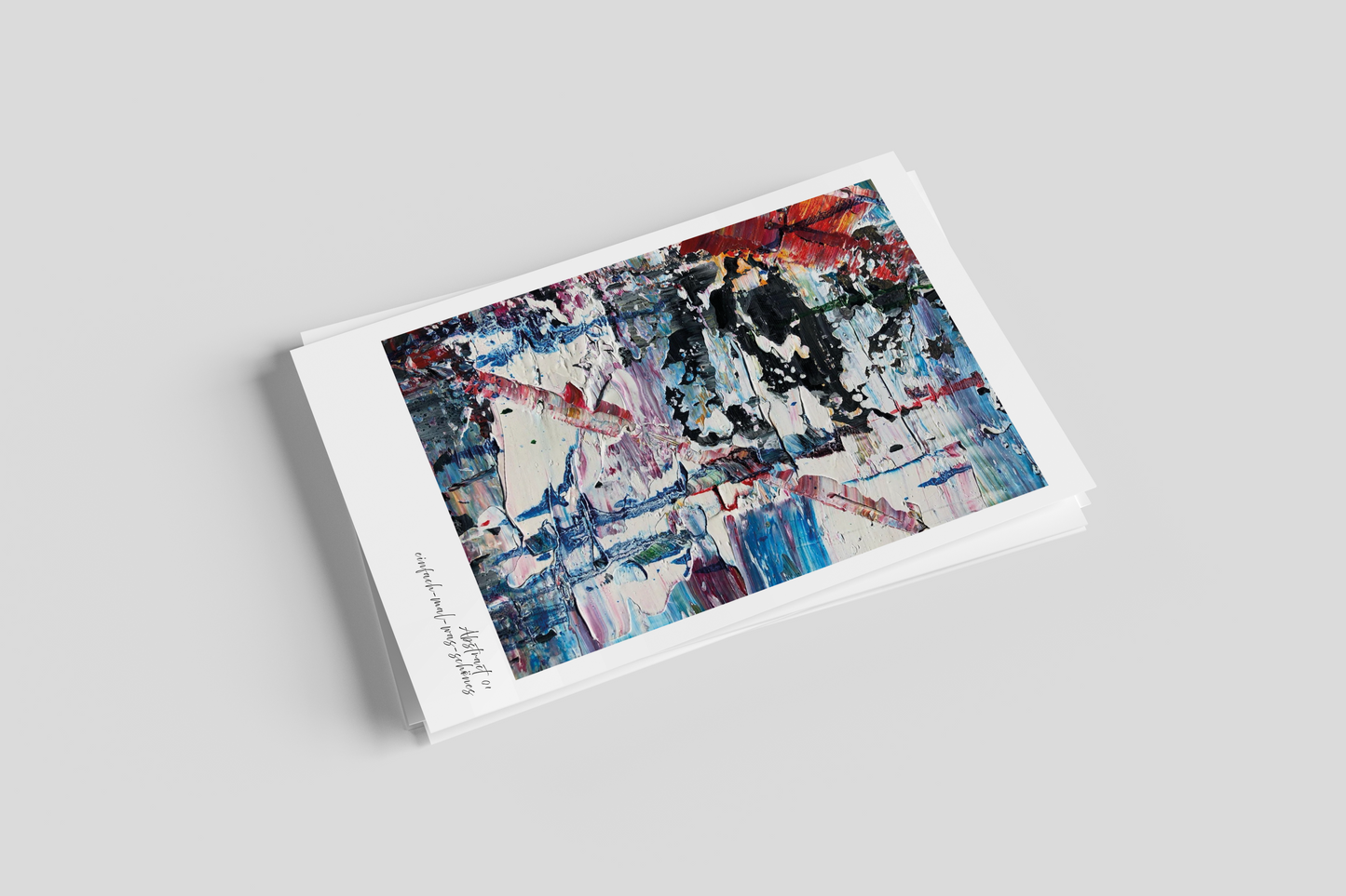 Postkarten 5er Set "Spachteln" aus der Reihe Abstrakt