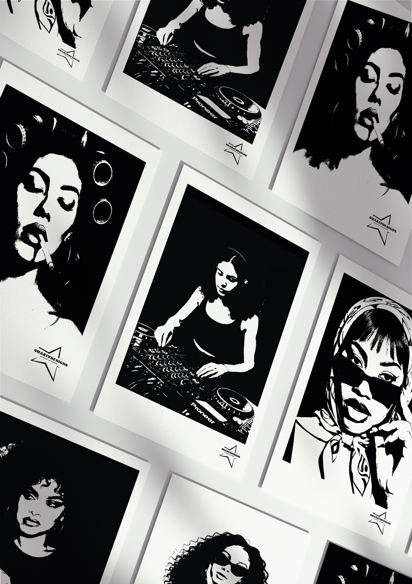 Postkarten 5er Set "OG Baddies" aus der Reihe Baddies