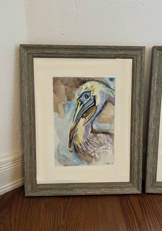 Original Kunstwerk "Pelikan " aus der Reihe Begegnungen Malibu 2024
