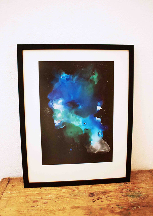 Original Kunstwerk "Blue Ink 01" aus der Reihe Inks
