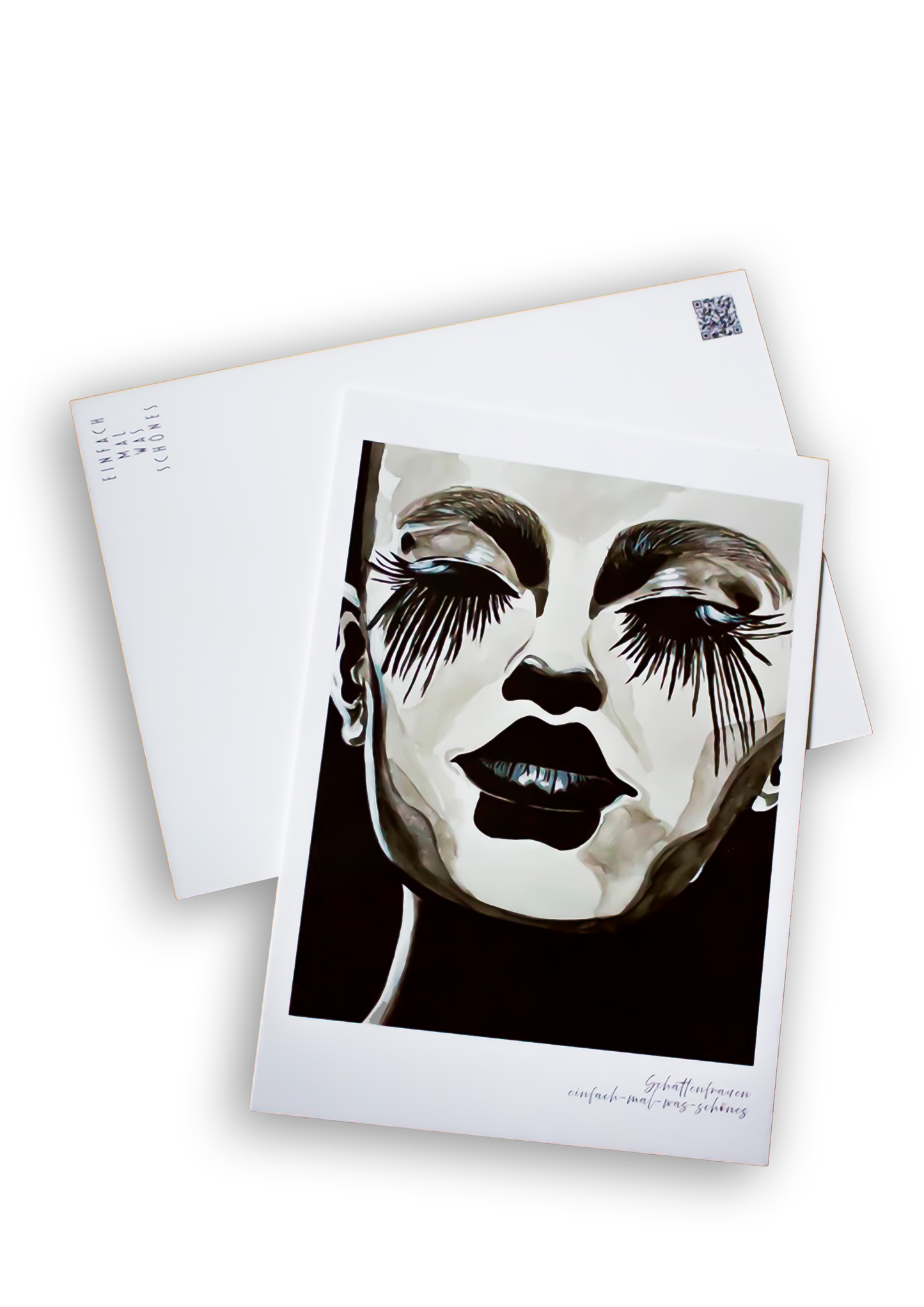 Postkarten 5er Set "Schattenfrauen " aus der Reihe Schattenfrauen