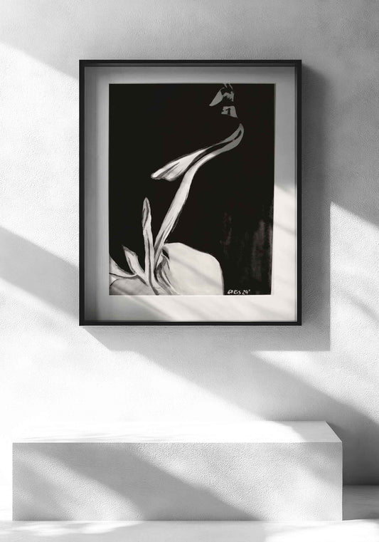 Original Kunstwerk "Schattenfrau" aus der Reihe Schattenfrauen klein
