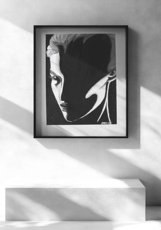 Original Kunstwerk "Schattenfrau" aus der Reihe Schattenfrauen klein