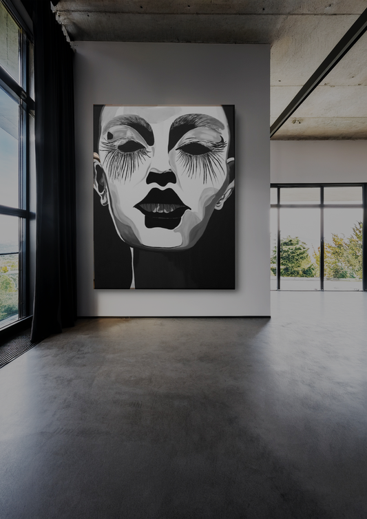 Original Kunstwerk "Schattenfrau"