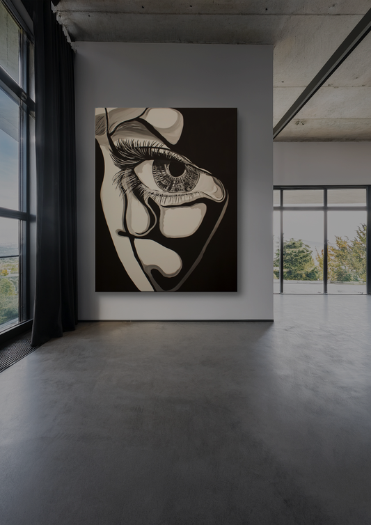 Original Kunstwerk "Schattenfrau"